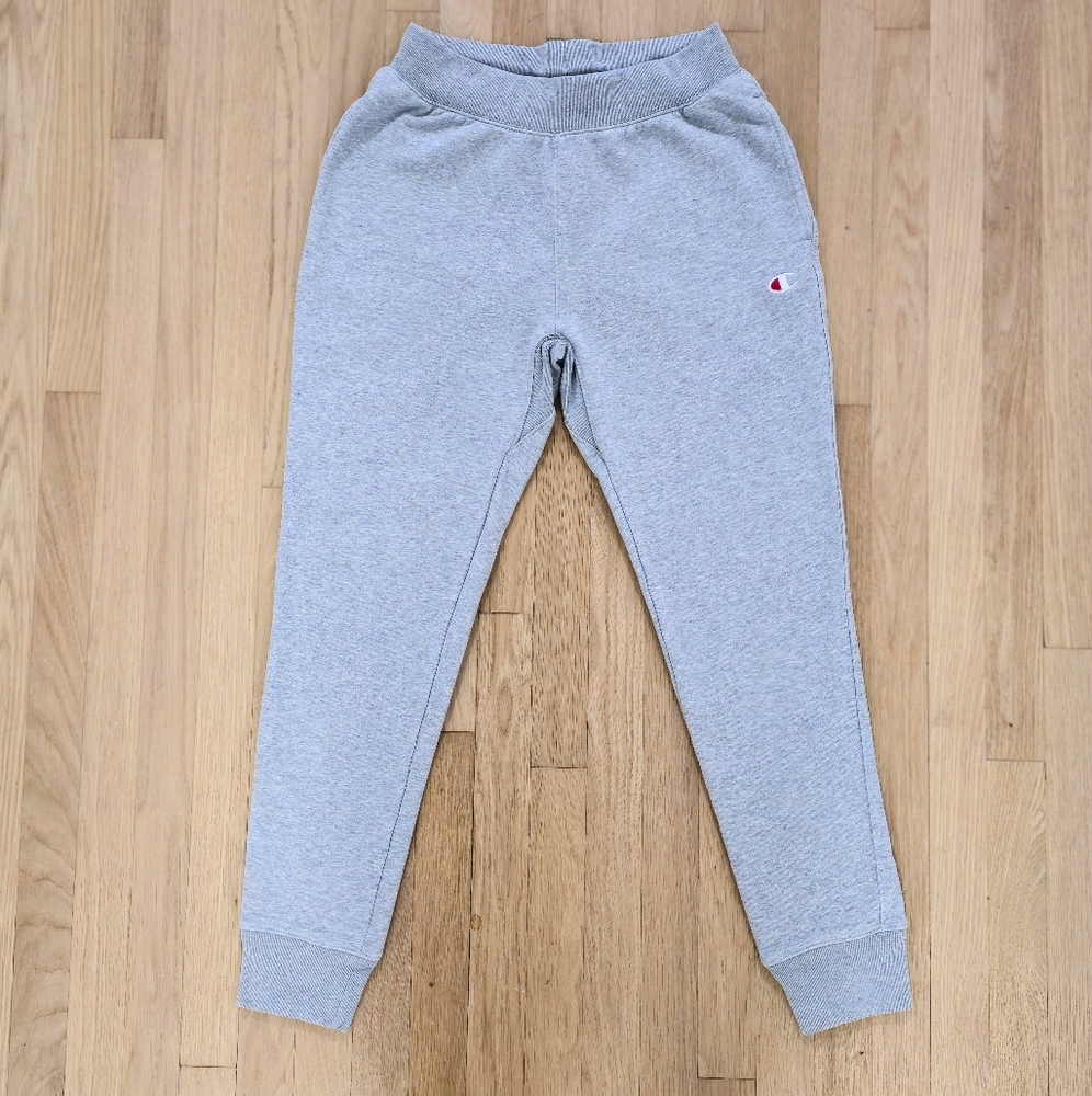 Champion Mens Reverse Weave Cotton Sweatpants-Size[m]-Heather Gray-Like New
